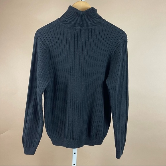 VINTAGE Jeanne Pierre Women's XL Ribbed Turtleneck 90's Sweater  Chic Classic - Picture 2 of 6